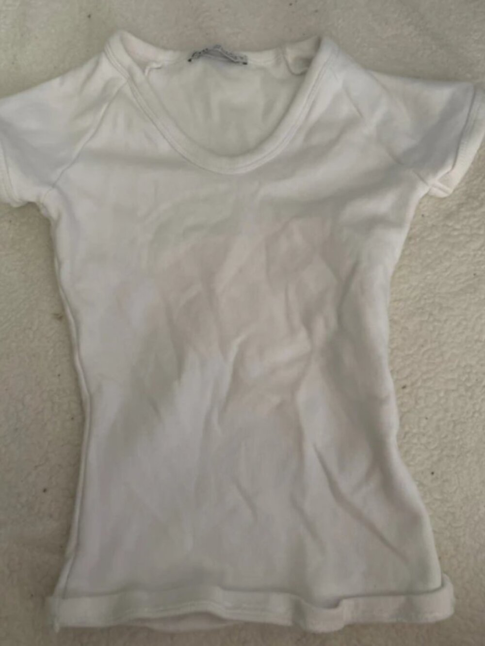 Zara Basic White Top – Size S